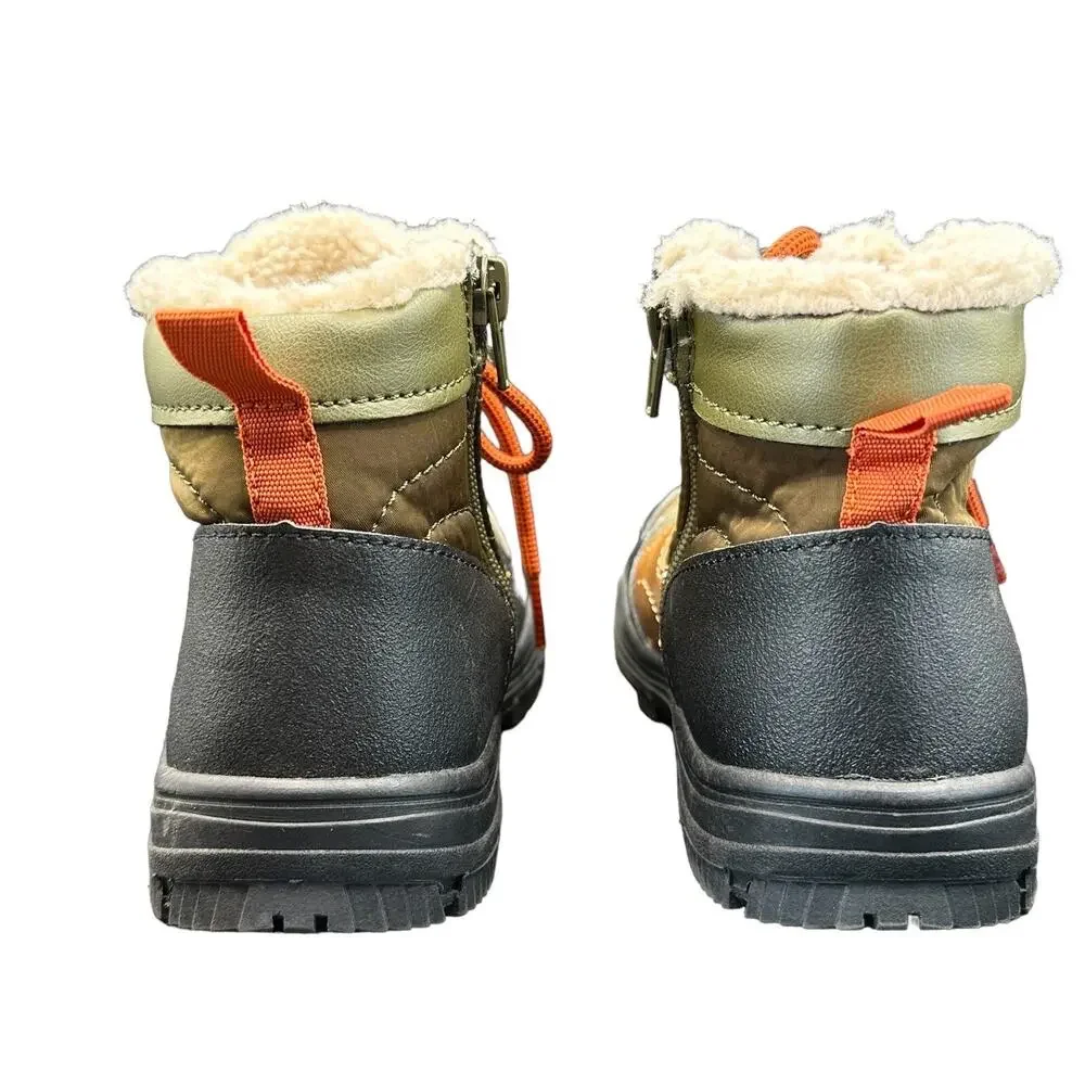Nordstrom Asher Kids Lace Up Boots Multicolored/Olive Size 13M